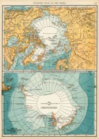 Map North And South Pole Regions