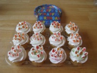 Tongues of Fire Cupcakes