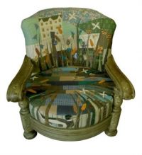 Quilted Art Chair - 1