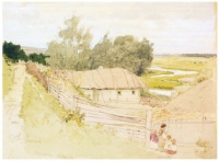 The Village of Mokhnachi near Chuguev by Ilya Repin
