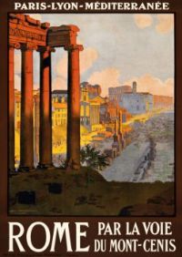 Rome travel poster