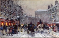 Parisian winter scene