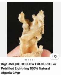 Fulgurite or Petrified Lightning ...