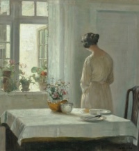 CARL VILHELM HOLSØE (DANISH, 1863-1935) Sunlit Breakfast