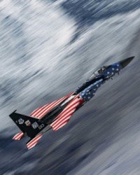F-15 showing the Flag!