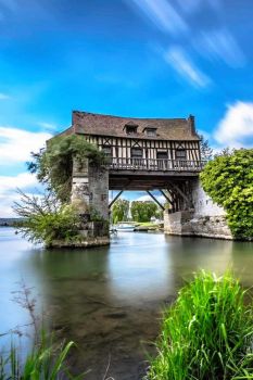 The old mill of Vernon, France....