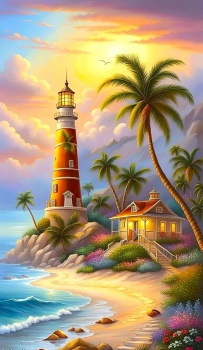 Solve Lighthouse Jigsaw Puzzle Online With 84 Pieces