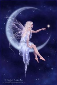 fairy on the moon