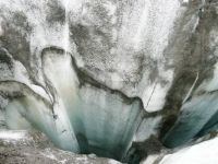 Crevasse in Iceland Glacier