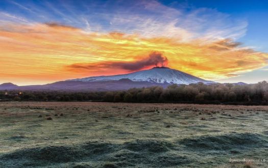 Dawn on Mount Etna - Domenico Notarnicola
