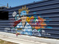 Building Street Art Guillen Mural 2021 Houston,TX