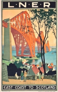 Henry George Gawthorn (1879–1941), EAST COAST TO SCOTLAND, FORTH BRIDGE