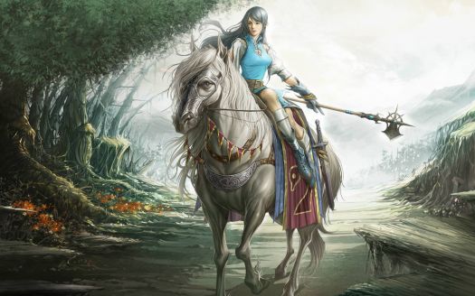 Solve Woman Warrior On Horseback Jigsaw Puzzle Online With 228 Pieces