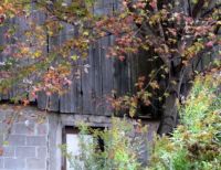 old barn in October at Crieff Hills Ontario