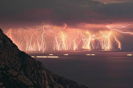 70 lightening strikes