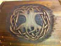 Celtic Tree of Life box carving