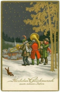 "Herzlichen Glückwunsch zum neuen Jahre" (Happy New Year), postcard, 1931