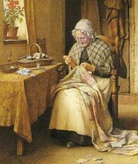 Older Women Sewing_Charles Edward Wilson