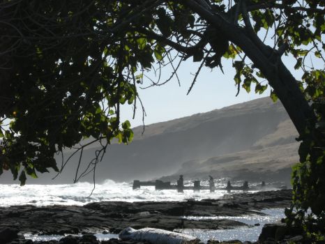 Big Island of Hawaii, old sugar plantation docks
