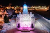 2021-22 ICE CASTLE IN EAGLE RIVER WISCONSIN