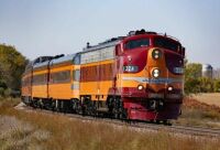 Milwaukee Road E9 on the MILW Main Line by Jeff Terry