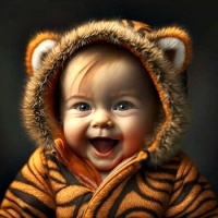 little cute tiger