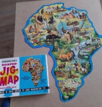 Vintage Waddingtons jigsaw Africa