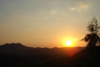 Sun set at Bodrum, Turkey