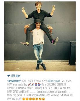 I love Shemar Moore and Matthew Gray Gubler.  They're hilarious.