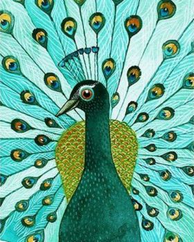 Peacock in Pastels