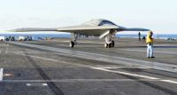 X47-B Drone lands on deck - courtesy USAF