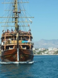 Tourist - Pirate Ship at Side Turkey