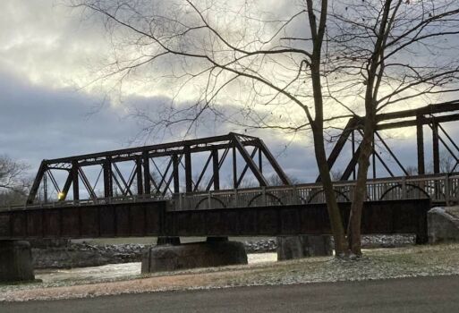 Railroad bridge over White River