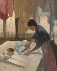 Edgar Degas (1834 - 1917) - Woman Ironing, begun 1876 completed 1887 / will go up to 550 pieces