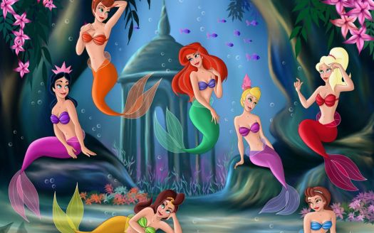 princess ariel and her sisters