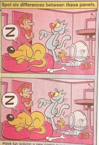 Spot the 6 Differences