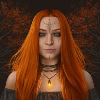 Fiery Witch, by Natali Hall  (Large)