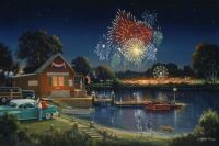Fireworks at the lake