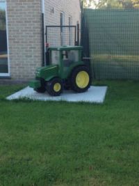 A toy in the front garden somewhere in my town