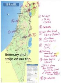 2016 tour of Israel:  major stops in Israrel