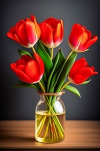 Tulips, resizable 12 to 450 pieces