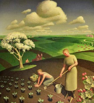 Grant Wood—Spring in the Country, 1941