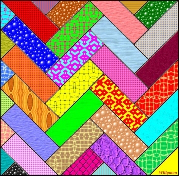 Solve fishbone streetmosaic (small) jigsaw puzzle online with 64 pieces