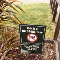 NO Drones Sign