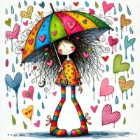 Girl with an umbrella