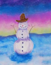 Hat with snowman
