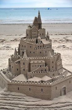 Sand Castle on Jersey shore  6708