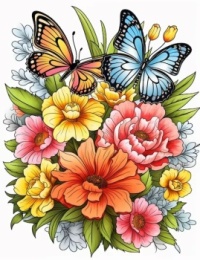 Flowers-with-butterflies.