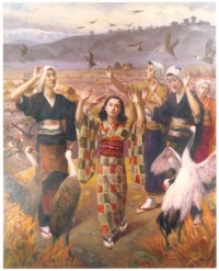 Dance of Cranes by Nakazawa Hiromitsu