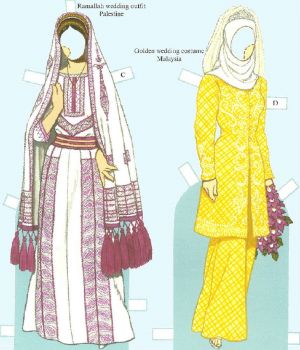 Brides from around the world sale paper dolls